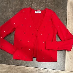 No boundaries ribbed rhinestone top